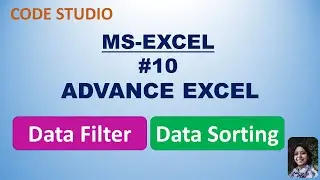MS Excel in Hindi # 10-Advance Excel | Data Filter & Data Sorting | Practical demonstration