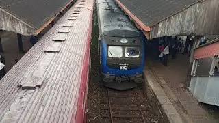 Class S10-882 Diesel Electrical Power Coach BG Morning Office Time train colombo railway station 