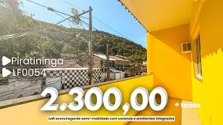 LINDO LOFT SEMI MOBILIADO C/1 QTO EM PIRATININGA I LUIS IM&Oacute;VEIS(LF0054)