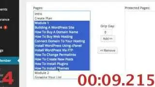 29 Second WordPress Membership Content Protection & Drip Feed