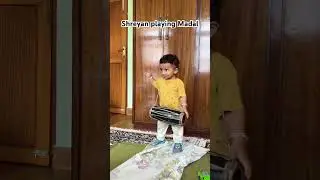 Baby playing musical instrument || Madal ko tal ma || Small baby playing madal || Madal