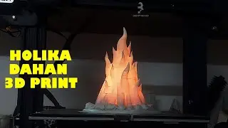 Holi, holika dahan 3D Print , Holika dahan 3d model, Bonfire 3D Print  #creality3d #3dprinting