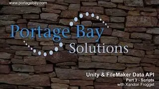 Unity and FileMaker data API video 3 of 3