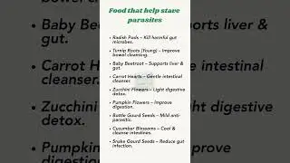 Food That Helps Stave Parasites #healthtips #healthyeating #healthy #healthylifestyle #shorts