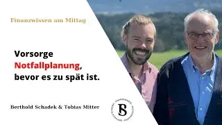 Vorsorge Notfallplanung, bevor es zu sp&auml;t ist.