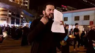 الرادود مشتاق العتابي والرادود إبراهيم الحسني || 4 محرم 1443 هـ || موكب عزاء طرف الانباريين || (4)