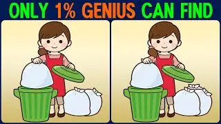 Puzzle / Find the Difference │ Brain health check! Can you find them all?
