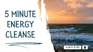 5 Minute Energy Cleanse with Water Background  Sound