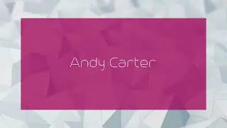 Andy Carter - appearance