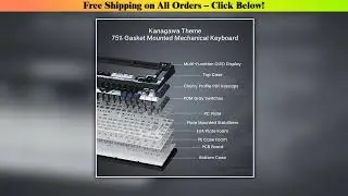 Wired Mechanical Gaming Keyboard with OLED Display Full Key Hot-Swappable Pudding RGB Backlit