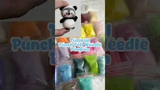 Tutorial penguin wool felt needle #penguin #woolfelting #woolfelttutorial #feltneedle