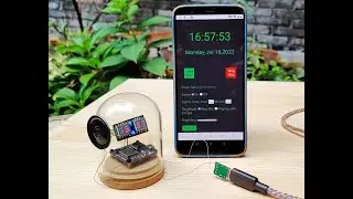 An Esp8266 DS3231 digital Clock wifi control by cell phone