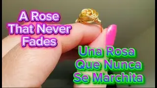 DIY Wired Rose Ring | Anillo de rosa de alambre #diy #rose #ring #jewelry
