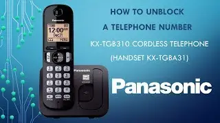 Panasonic - Telephones - KX-TGB310 - How to 