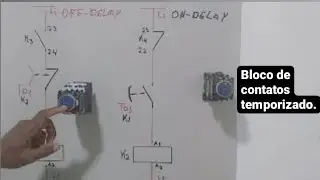 Bloco de contato temporizado On-Delay e Off-Delay, Comandos Eletricos 10