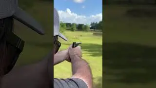 High Standard HD Military 22lr. Testing at 55 yards.