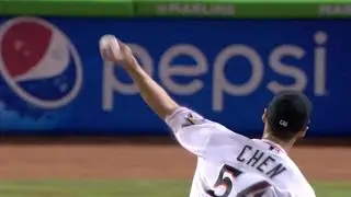 CHC@MIA: Chen holds Cubs to two runs over seven-plus