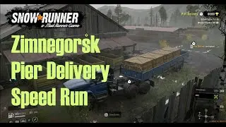 Snow Runner - Pier Delivery Speed Run [2:32]
