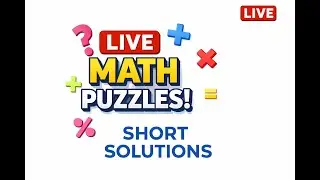 Live Quiz Challenge  | Brain Teaser | Math Puzzle #mathchallenge #brainteasers