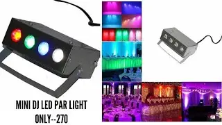 Mini Laser Projector Cum Par Light 4 LED RBGW Stage Lighting Laser Light for Party