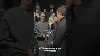 J-hope meeting with Hypebeast and Jimin talking to Naomi Campbell at Dior fashion show 😍❤️