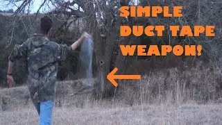 How to make a deadly survival weapon from duct tape! (shepherds sling)