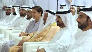 حاكم الشارقة يشهد حصاد المرحلة الـ 1 لمزرعة القمح سبع سنابل بمليحة