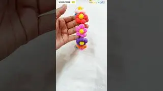 Easy clay craft idea beautiful hair band #shortvideo #diy