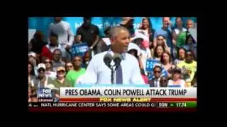 SICK  Obama puts on a ghetto accent and LIES to call Trump a racist