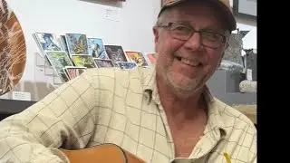Gary Jensen sings his story in the Writers Circle