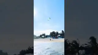Don t pull the palm ! #dontpullthebar #kitesurfer #beach #kitesurf #kitesurfing