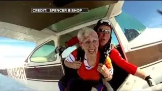 81-Year-Old Woman Crosses Skydiving Off Her Bucket List