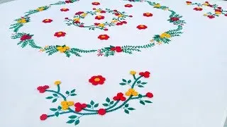 Ribbon Work Full Bedsheet Design In Hindi.