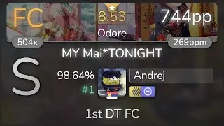 Andrej | Aqours - MY Mai*TONIGHT [Odore] 1st +HDDT FC 98.64% {#1 744pp FC} - osu!