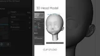 CLIP STUDIO: 3D Head Model new feature in ver. 2  #clipstudiopaint #tech #digitalart #tech #tutorial