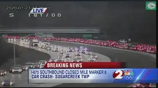 I-675 SB closed at Mile Marker 8