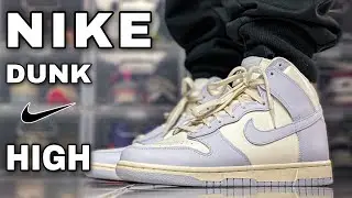 UNBOXING EP.46 NIKE DUNK HIGH SAIL FOOTBALL GREY Review+On Feet