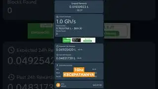 Tembus 1 juta rupiah gess. Alhamdulillah, semangat pejuang receh miningnya... #short #mining #crypto