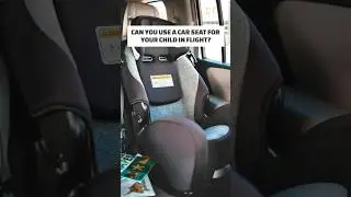 Baby CAR SEAT on a PLANE? #aviation #airplane #viralreels
