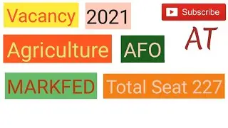 Agriculture Vacancy 2021 |MARKFED| The Punjab State Cooperative Supply and Marketing Federation L.TD