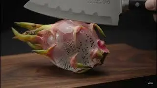 Satisfying Frozen Dragon Fruit Cutting ASMR 🍉🔪 | Ultra-Realistic AI Slicing Sounds (VEO3)