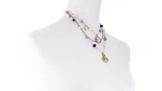 Betsey Johnson Shipshape Anchor & Bead Illusion Necklace  SKU:8505822