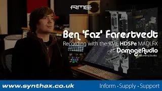 RME HDSPe MADI FX:  Recording with Ben 'Faz' Farestvedt at Damage Audio Studios