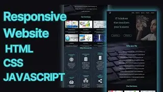 Responsive Website with HTML CSS JS | IT Company | Part IV