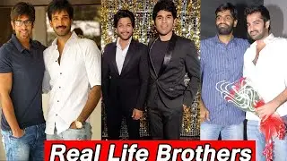 #Tollywood Actors Real Life Brothers|| Prabhas,Allu Arjun,Ram,Vijay Devarakonda,Sharwanand,Surya