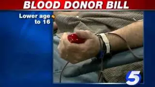 Bill Would Lower Blood Donor Age