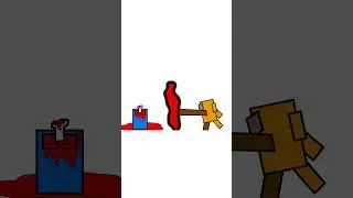 Combat Cubez Orange VS Blue Animation short #animation #amongusanimation #amongus