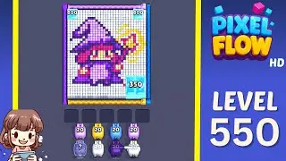Pixel Flow Level 550 Solution Walkthrough