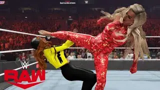 WWE 2K23 RAW BECKY LYNCH GOES FACE TO FACE WITH CHARLOTTE FLAIR