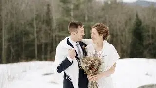 Winter Wedding in the Adirondack Mountains || Camp Dippikill Wedding